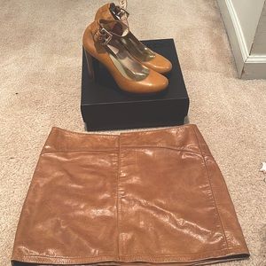 Vintage Gap leather mini skirt size 4